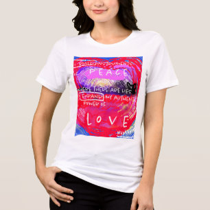 Instrument of Peace - Abstract Digital Art. Tri-Blend Shirt