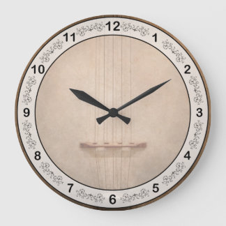Instrument - String - I love banjo's Large Clock