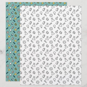 Instrumental Biology Laboratory Scrapbooking Paper