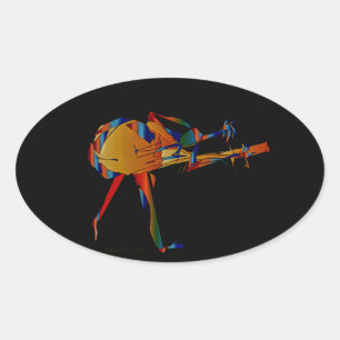 Instrumentalist Oval Sticker