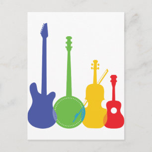 Instruments Colour Postcard