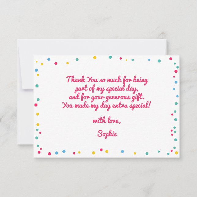 Instruments de musique merci pour la fête d'annive (Devant)