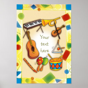 Instruments de musique - Poster
