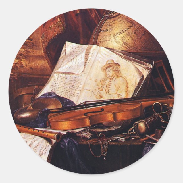 Instruments de musique Stickers de peinture (Devant)