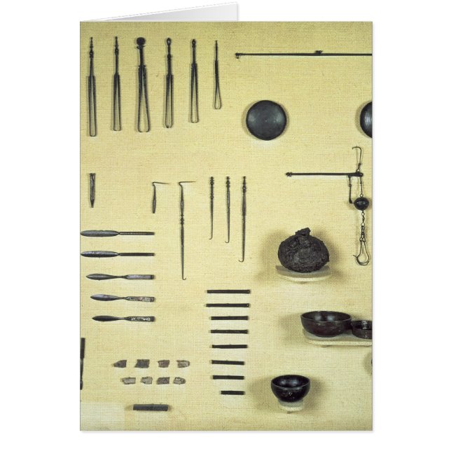 Instruments from an oculist's case, from Reims (Front)