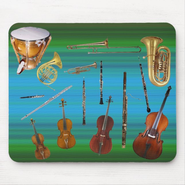 Instruments of the Orchestra Mouse Pad (Front)