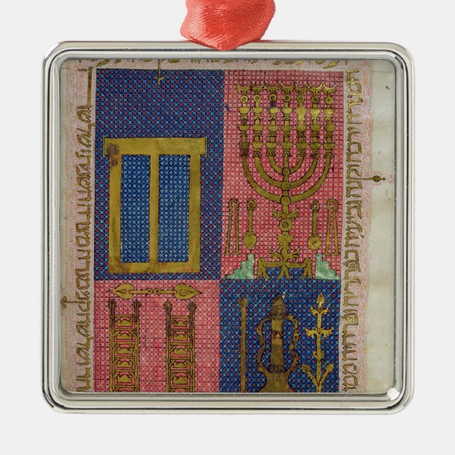 Instruments of the Temple Metal Ornament (Front)