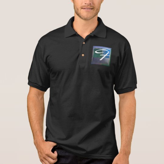 Insubordinate Fractal Blue Green Purple Polo Shirt