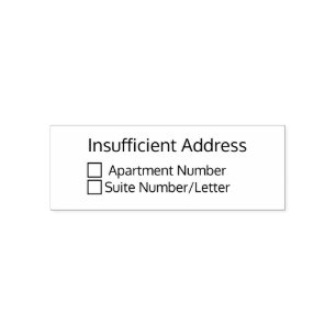 Insufficient Address Stamp