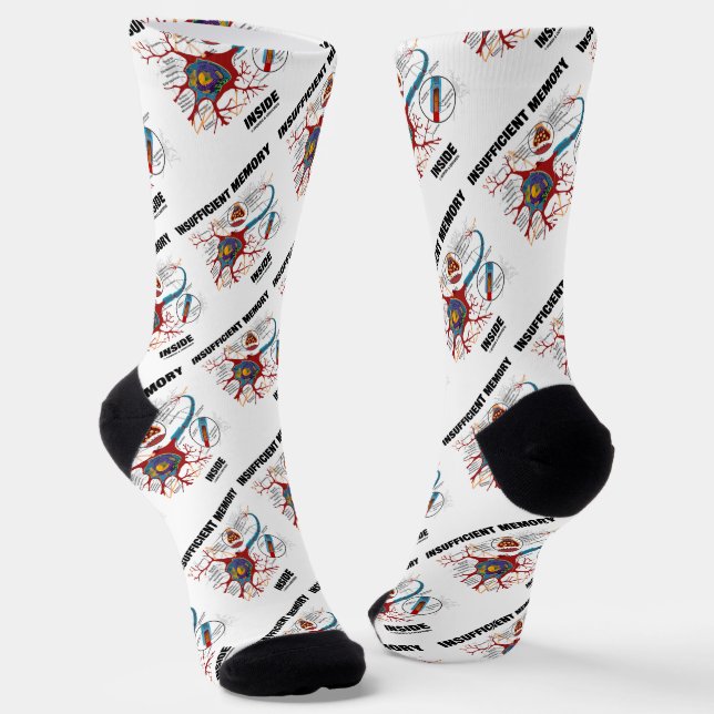 Insufficient Memory Inside (Neuron / Synapse) Socks (Angled)
