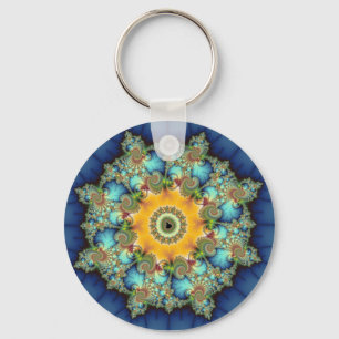 Insular - Mandelbrot Art Keychain
