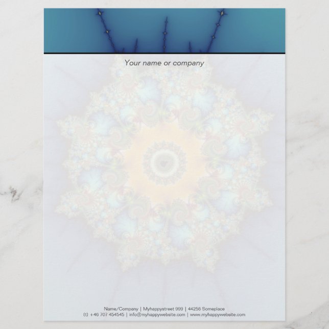 Insular - Mandelbrot Art Letterhead (Front)
