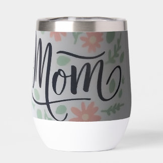 insulated tumbler spells mom
