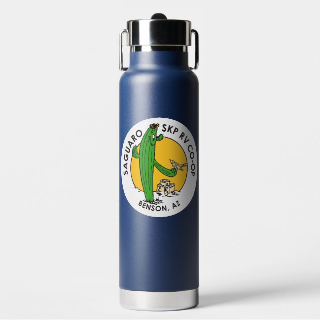 Insulated Water Bottle (25 oz w/pop-up straw) (Front)