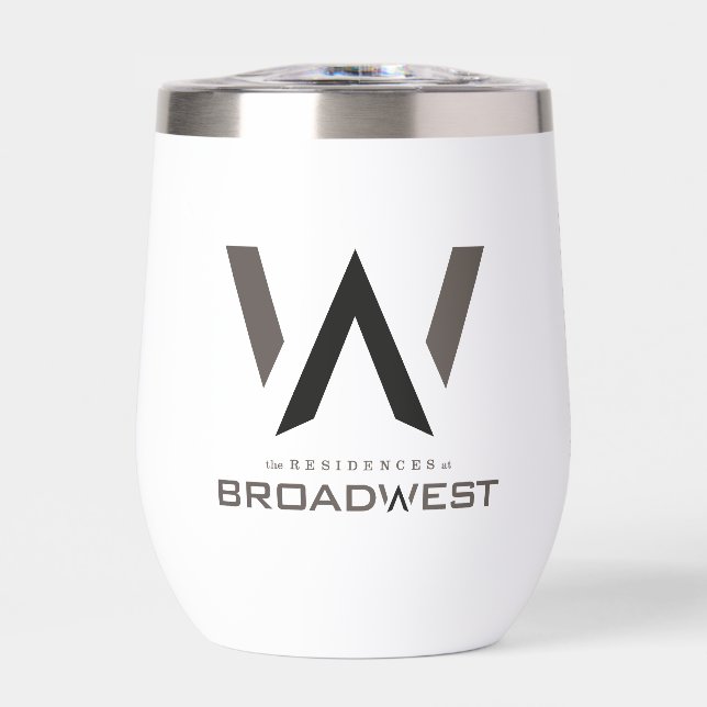 Insulated Wine Tumbler - Big Logo - Black (Front)