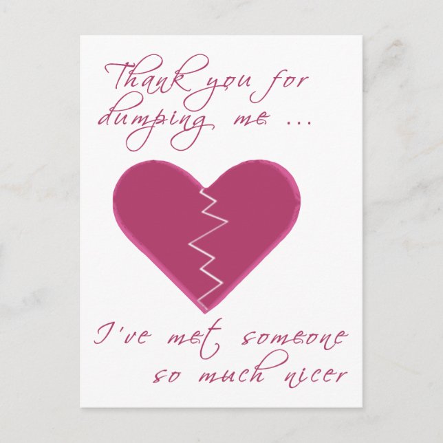 Insulting Valentine Holiday Postcard (Front)