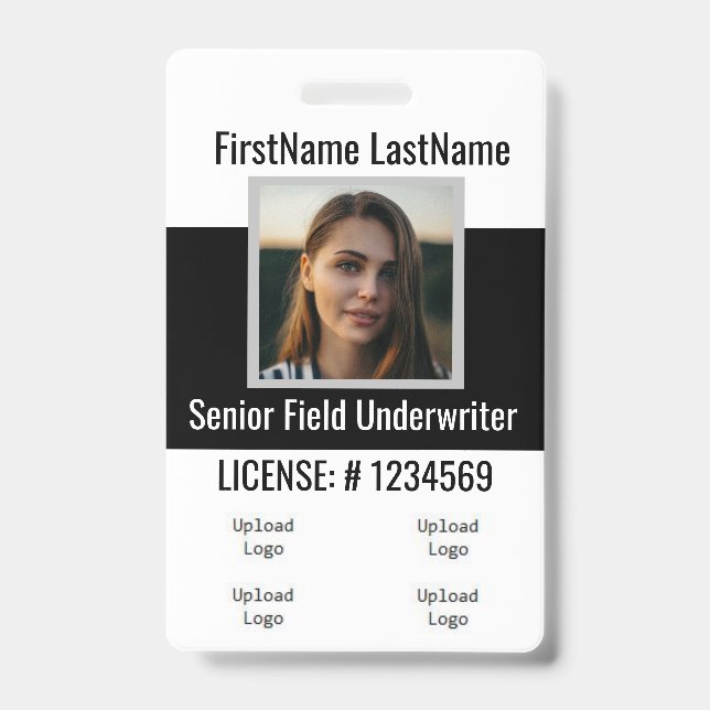 Insurance Agent Badge Front and Back Same (Front)