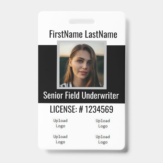 Insurance Agent Badge Front and Back Same (Front)