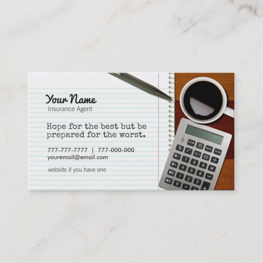 Insurance Agent Business Cards Zazzle ca