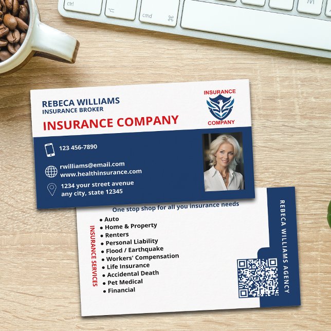 Insurance Agent / Company Business Card (Creator Uploaded)