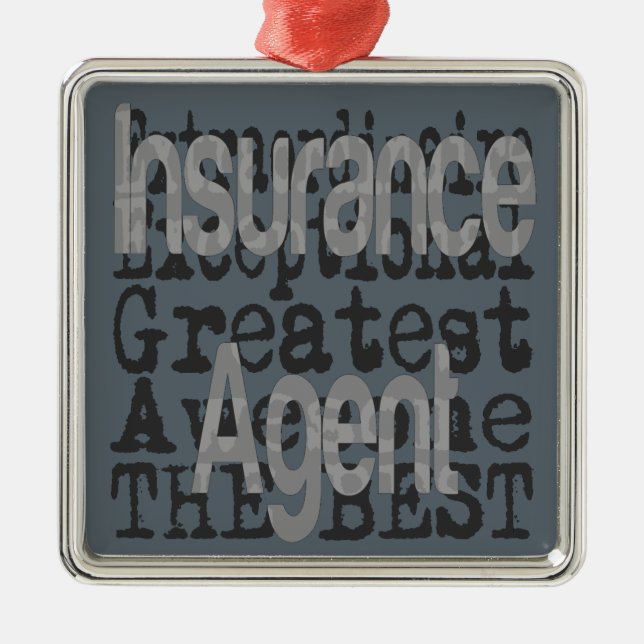 Insurance Agent Extraordinaire Metal Ornament (Front)