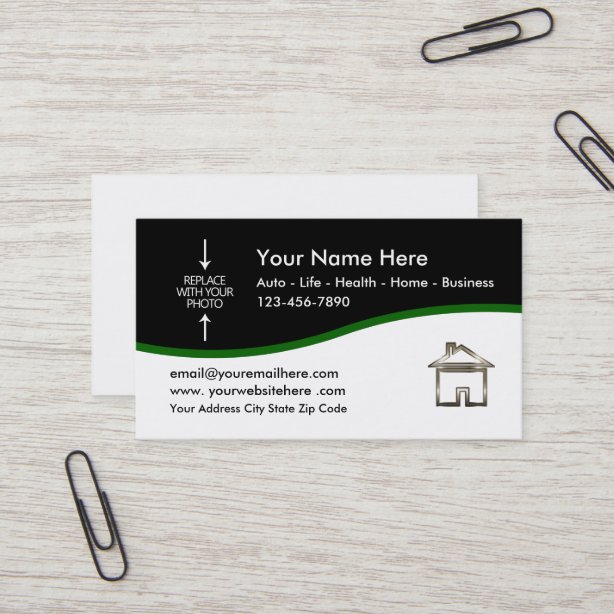 Life Insurance Agent Business Cards Profile Cards Zazzle CA   Insurance Agent Photo Template Business Card R1f8f6cc389714649a08038cacc96bac5 Edwuh B8iyl 614 