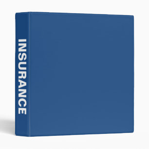 Insurance Big Bold Name binder