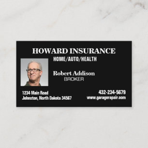 Insurance Broker Business Card