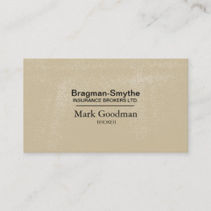 Insurance Broker Business Card - Simple Texture