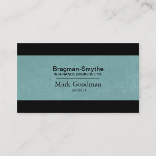 Insurance Broker Business Card - Simple Texture