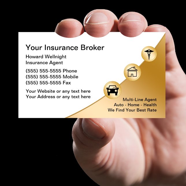 Insurance Broker Business Cards (Creator Uploaded)