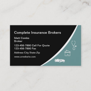 Insurance Broker Business Cards