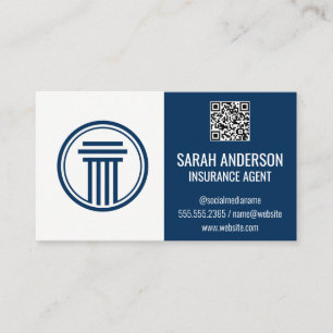 Insurance / Broker QR Scan Code Business Card