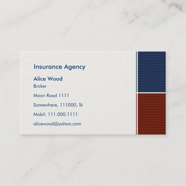 Insurance Business Card (Front)