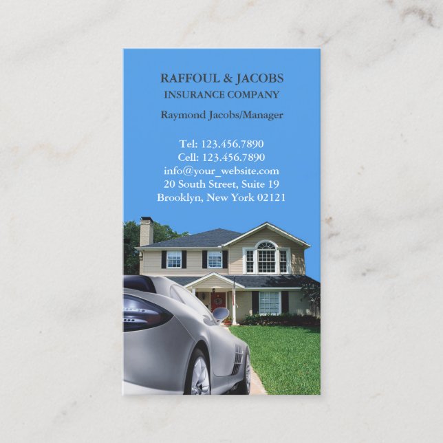 Insurance Business Card (Front)