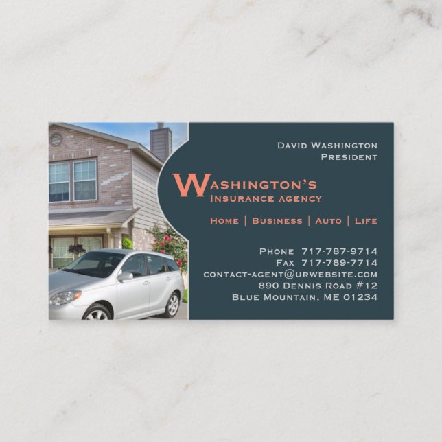 Insurance Business Card (Front)