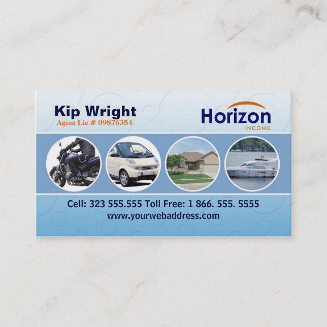 Insurance Business Card template (Front)