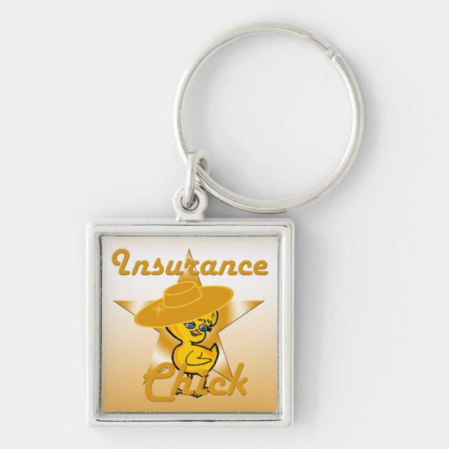 Insurance Chick #10 Keychain (Front)