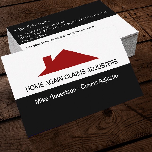 Insurance Claims Adjuster Business Cards (Creator Uploaded)