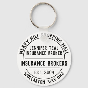 Insurance Company Promotional Keychain