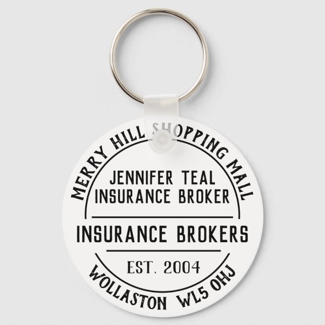 Insurance Company Promotional Keychain (Front)