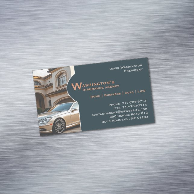 Insurance Magnetic Business Card (In Situ)