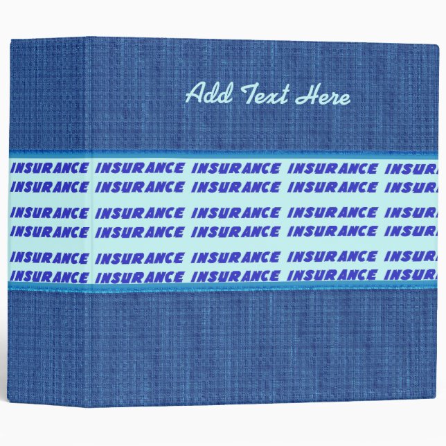Insurance Policy Avery Binder (Front/Spine)