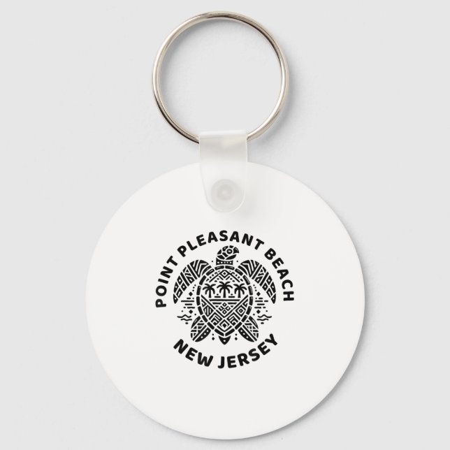 Int Pleasant Beach New Jersey Nj Boy Girl Men Wome Keychain (Front)