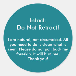 Intact, ne vous rétractez pas ! Autocollant