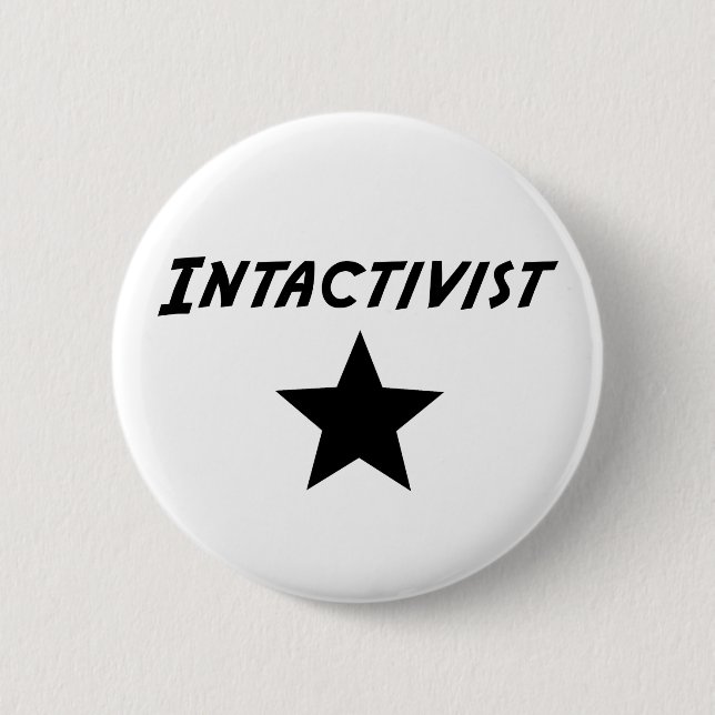 Intactivist 2 Inch Round Button (Front)