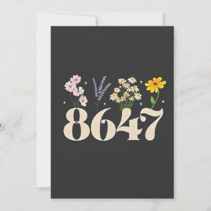 intage 8647, Anti Trump, Floral Feminist, Subtle Thank You Card