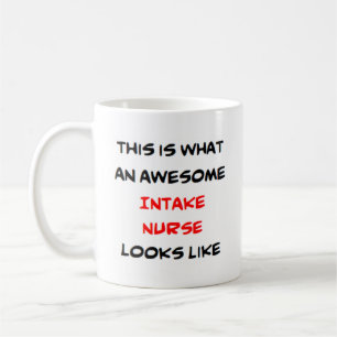intake nurse, awesome coffee mug