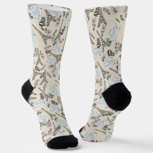 integral flowered printed from Paris Socks