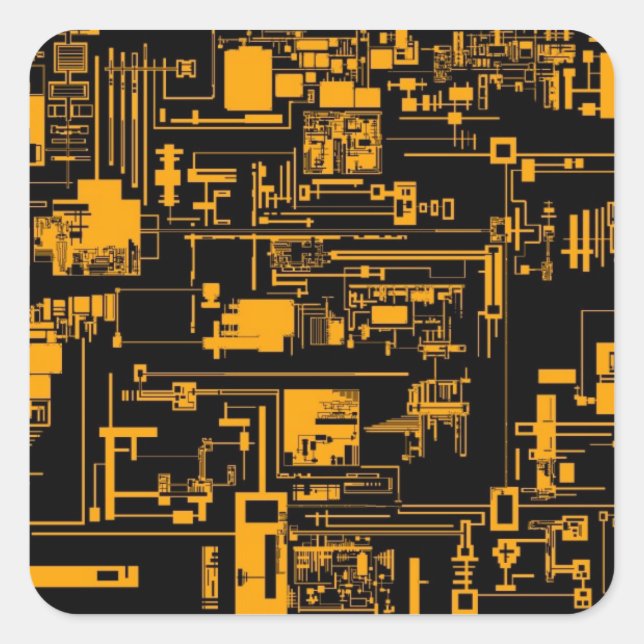 Integrate 1.0 Orange Square Sticker (Front)